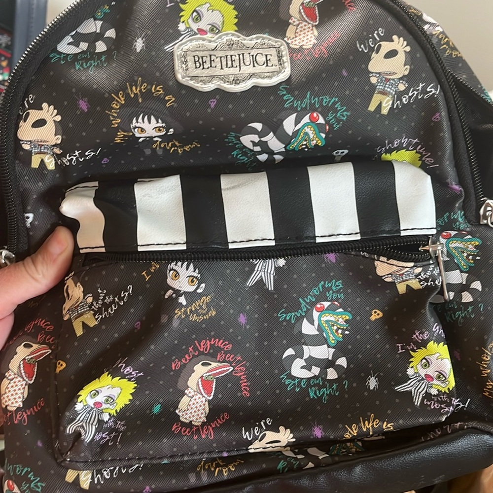 Beetlejuice book bag